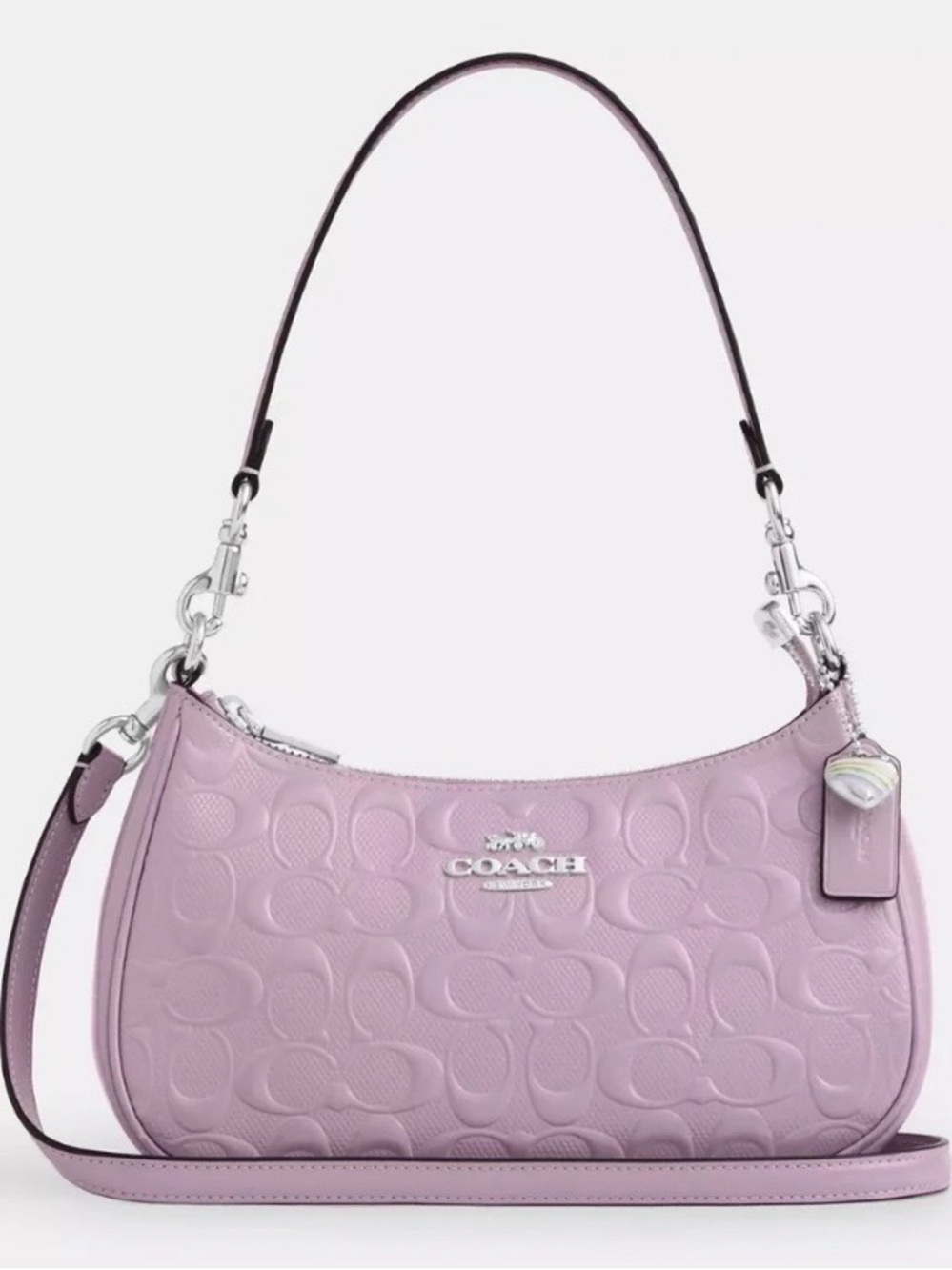 Coach Patent Signature Crossbody in Pastel Violet